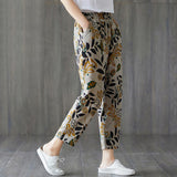 Print Capri Pants Harem Trousers