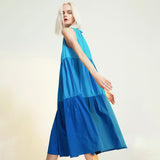 Patchwork Hit Color Women Dress