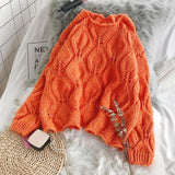 hollow out women sweater