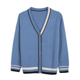 geometric rhombic cardigan sweater