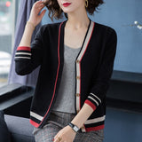 geometric rhombic cardigan sweater