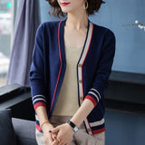 geometric rhombic cardigan sweater