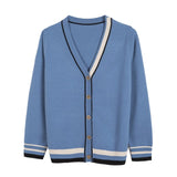 geometric rhombic cardigan sweater
