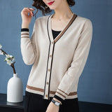 geometric rhombic cardigan sweater