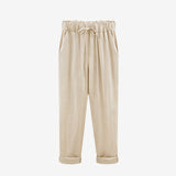 Lace Up Pockets Drawstring Trousers