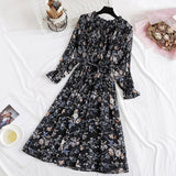 Elegant Stand Collar Women Dress