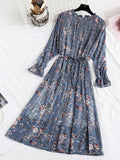 Elegant Stand Collar Women Dress