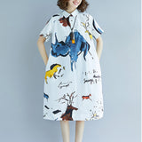 Women Short Sleeve Midi Dress