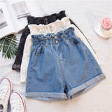Summer Black Women's Denim Shorts