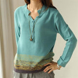 100% Cotton Female Knitted Sweater