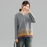 100% Cotton Female Knitted Sweater