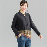 100% Cotton Female Knitted Sweater