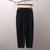 Women Cotton Linen Long Pants