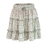 Fashion High Waist Frills Skirt