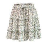 Fashion High Waist Frills Skirt