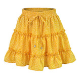 Fashion High Waist Frills Skirt