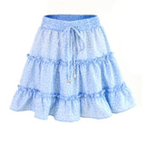 Fashion High Waist Frills Skirt