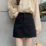 Summer Women Pencil Jeans Skirt