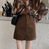Summer Women Pencil Jeans Skirt