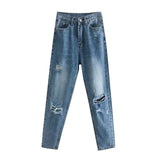Fashion Ripped Hole Boyfriend Jeans