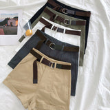Women Sashes Safari Shorts