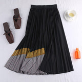 tall waist thin pleated skir