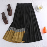 tall waist thin pleated skir