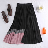 tall waist thin pleated skir